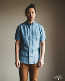 Gitman Vintage Blue Chambray Linen Shirt