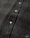 Gitman Vintage Navy Cotton Tweed Check Shirt