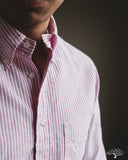 Gitman Vintage Spring Oxford Shirt - Berry Stripe