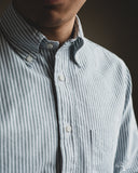 Gitman Vintage Spring Oxford Shirt - Green Stripe