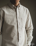 Gitman Vintage Japanese Striped Oxford - Tan