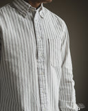 Gitman Vintage Japanese Striped Oxford - White