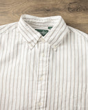 Gitman Vintage Japanese Striped Oxford - White