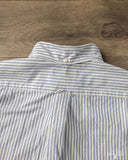Gitman Vintage Japanese Organic Cotton Dobby Stripe Button Down - White