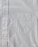 Gitman Vintage Japanese Organic Cotton Dobby Stripe Button Down - White