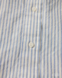 Gitman Vintage Japanese Organic Cotton Dobby Stripe Button Down - White
