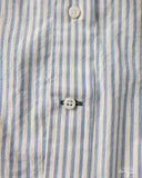 Gitman Vintage Japanese Organic Cotton Dobby Stripe Button Down - White