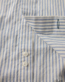 Gitman Vintage Japanese Organic Cotton Dobby Stripe Button Down - White