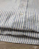 Gitman Vintage Japanese Organic Cotton Dobby Stripe Button Down - White