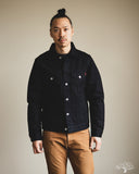 Iron Heart IH-526J-142ib - 14oz Selvedge Denim Modified Type III Jacket - Indigo/Black