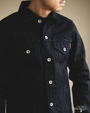 Iron Heart IH-526J-142ib - 14oz Selvedge Denim Modified Type III Jacket - Indigo/Black