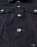 Iron Heart IH-526J-142ib - 14oz Selvedge Denim Modified Type III Jacket - Indigo/Black