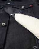Iron Heart IH-526J-142ib - 14oz Selvedge Denim Modified Type III Jacket - Indigo/Black