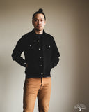 Iron Heart IH-526J-SBG - 21oz Selvedge Denim Modified Type III Jacket - Superblack (Fades To Grey)