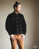 Iron Heart IH-526J-SBG - 21oz Selvedge Denim Modified Type III Jacket - Superblack (Fades To Grey)