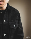 Iron Heart IH-526J-SBG - 21oz Selvedge Denim Modified Type III Jacket - Superblack (Fades To Grey)