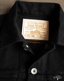 Iron Heart IH-526J-SBG - 21oz Selvedge Denim Modified Type III Jacket - Superblack (Fades To Grey)