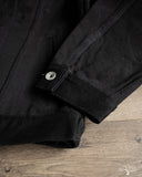 Iron Heart IH-526J-SBG - 21oz Selvedge Denim Modified Type III Jacket - Superblack (Fades To Grey)