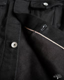 Iron Heart IH-526J-SBG - 21oz Selvedge Denim Modified Type III Jacket - Superblack (Fades To Grey)