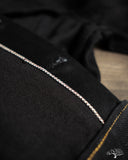 Iron Heart IH-526J-SBG - 21oz Selvedge Denim Modified Type III Jacket - Superblack (Fades To Grey)