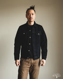 Iron Heart IH-526J-SLBod - 16oz Slubby Selvedge Denim Type III Jacket - Indigo Overdyed Black