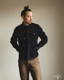 Iron Heart IH-526J-SLBod - 16oz Slubby Selvedge Denim Type III Jacket - Indigo Overdyed Black
