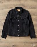 Iron Heart IH-526J-SLBod - 16oz Slubby Selvedge Denim Type III Jacket - Indigo Overdyed Black