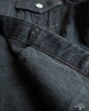 Iron Heart IH-526J-SLBod - 16oz Slubby Selvedge Denim Type III Jacket - Indigo Overdyed Black