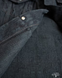 Iron Heart IH-526J-SLBod - 16oz Slubby Selvedge Denim Type III Jacket - Indigo Overdyed Black