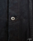 Iron Heart IH-526Lod - 19oz Left Hand Twill Type III Modified Denim Jacket - Indigo Overdyed Black