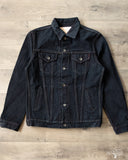 Iron Heart IH-526Lod - 19oz Left Hand Twill Type III Modified Denim Jacket - Indigo Overdyed Black