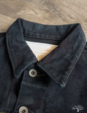Iron Heart IH-526Lod - 19oz Left Hand Twill Type III Modified Denim Jacket - Indigo Overdyed Black