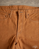 Iron Heart IH-555D - 17oz Duck Super Slim Cut Pants - Brown
