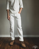 Iron Heart IH-634-WT - 13.5oz Cotton Twill Straight Cut Denim Trousers - White