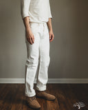 Iron Heart IH-634-WT - 13.5oz Cotton Twill Straight Cut Denim Trousers - White