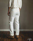 Iron Heart IH-634-WT - 13.5oz Cotton Twill Straight Cut Denim Trousers - White