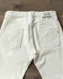 Iron Heart IH-634-WT - 13.5oz Cotton Twill Straight Cut Denim Trousers - White