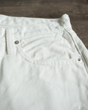 Iron Heart IH-634-WT - 13.5oz Cotton Twill Straight Cut Denim Trousers - White