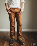 Iron Heart IH-634D - 17oz Duck Straight Cut Pants - Brown