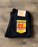 Iron Heart IH-634S-B - 21oz Overdyed Selvedge Straight Denim