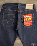 Iron Heart IH-666S-UHR - 21/23oz Ultra Heavy Raw Indigo Selvedge Slim Straight Denim