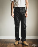 Iron Heart - IH-717-BLK - 9oz Mercerised Selvedge Cotton Straight Cut Chinos - Black