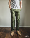 Iron Heart IH-720-OLV - 11oz Cotton Whipcord Work Pants - Olive