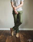 Iron Heart IH-720-OLV - 11oz Cotton Whipcord Work Pants - Olive