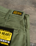 Iron Heart IH-720-OLV - 11oz Cotton Whipcord Work Pants - Olive