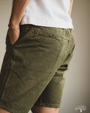Iron Heart IH-729-OLV - Cotton Easy Shorts - Olive