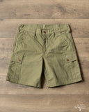 Iron Heart IH-740-GRN - 9oz Canvas Military Cargo Shorts - Green