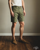 Iron Heart IH-740-GRN - 9oz Canvas Military Cargo Shorts - Green