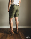 Iron Heart IH-740-GRN - 9oz Canvas Military Cargo Shorts - Green