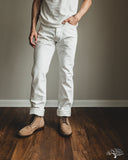 Iron Heart IH-888-WT - 13.5oz Cotton Twill High Rise Tapered Denim Trousers - White